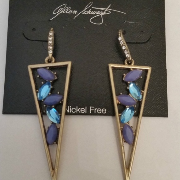 A.B.S. BY ALLEN SCHWARTZ Open Triangle Earrings - Picture 3 of 4